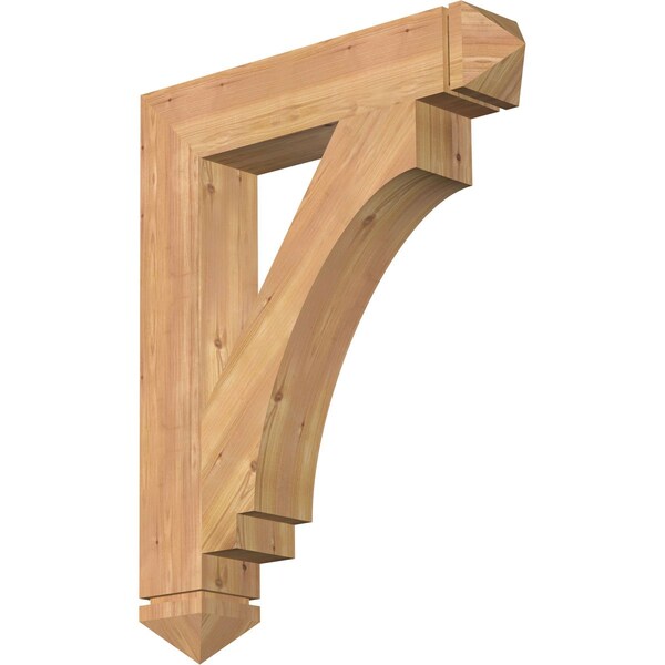 Ekena Millwork Imperial Arts & Crafts Smooth Bracket, Western Red Cedar, 5 1/2"W x 30"D x 38"H BKT06X30X38IMP03SWR - main